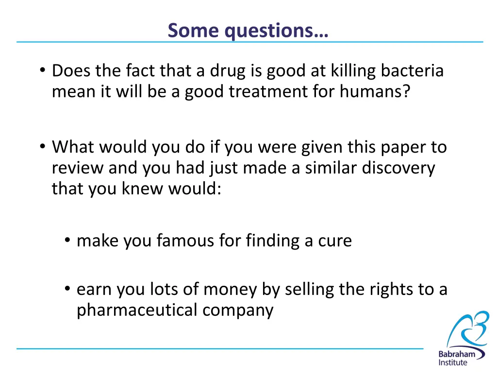 some questions
