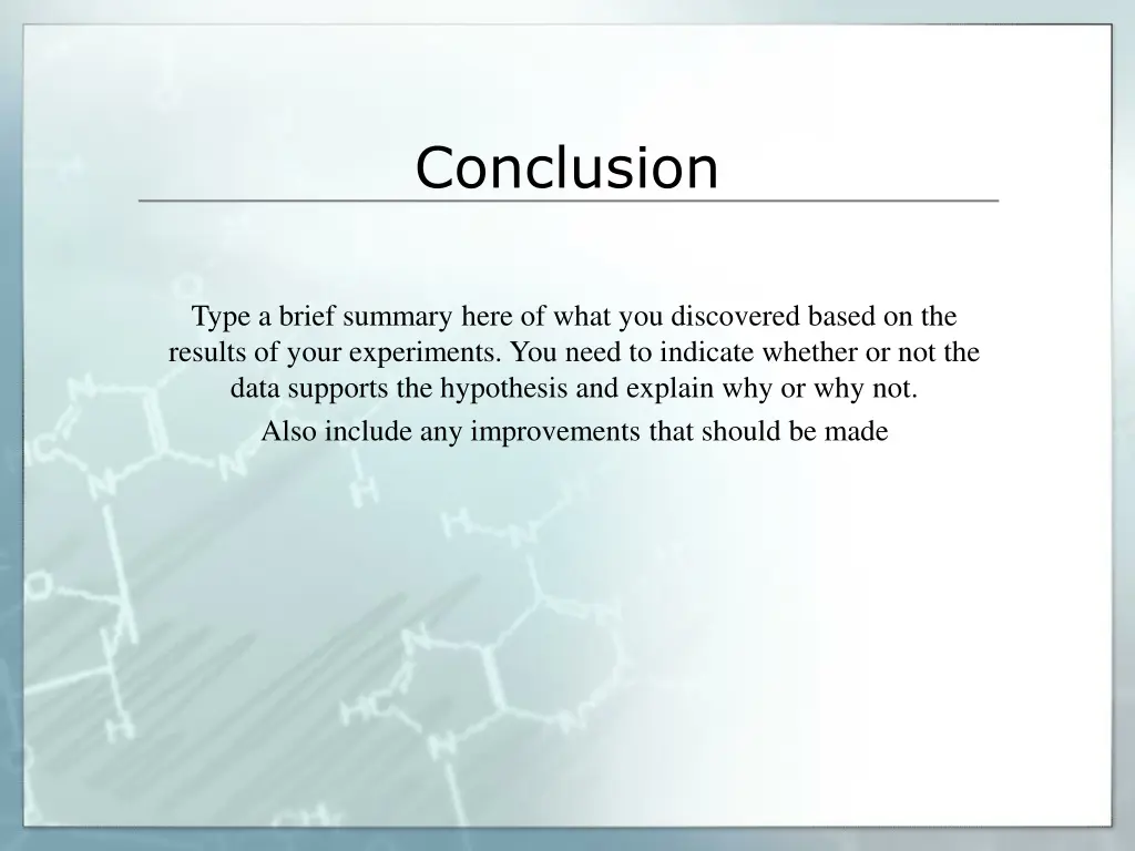 conclusion