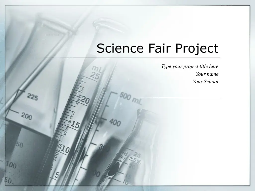 science fair project
