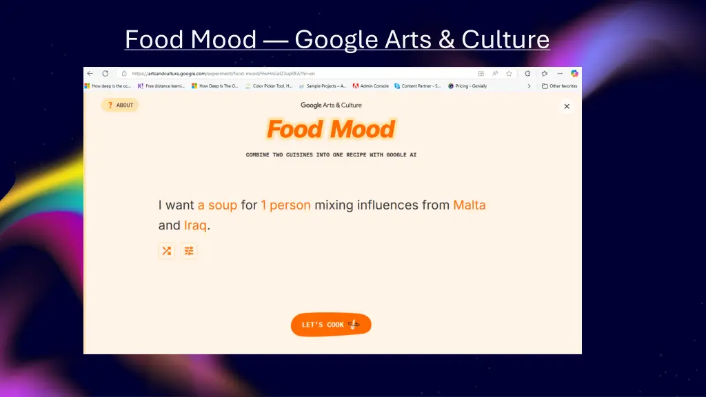 food mood google arts culture