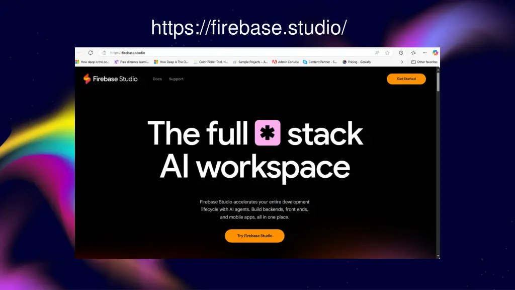 https firebase studio