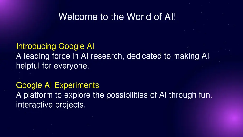 welcome to the world of ai 1