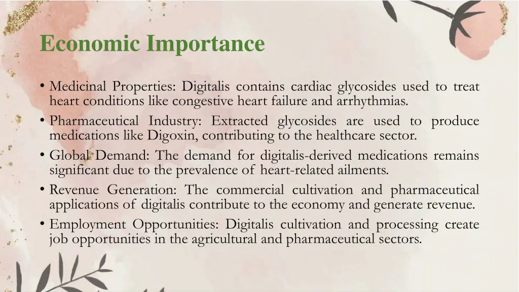 economic importance