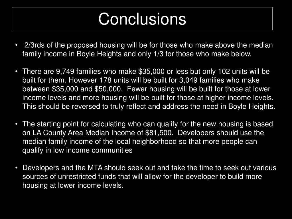 conclusions