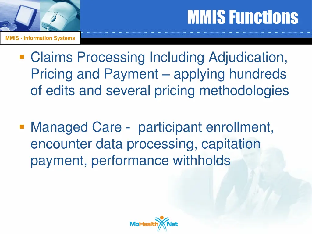 mmis functions 1
