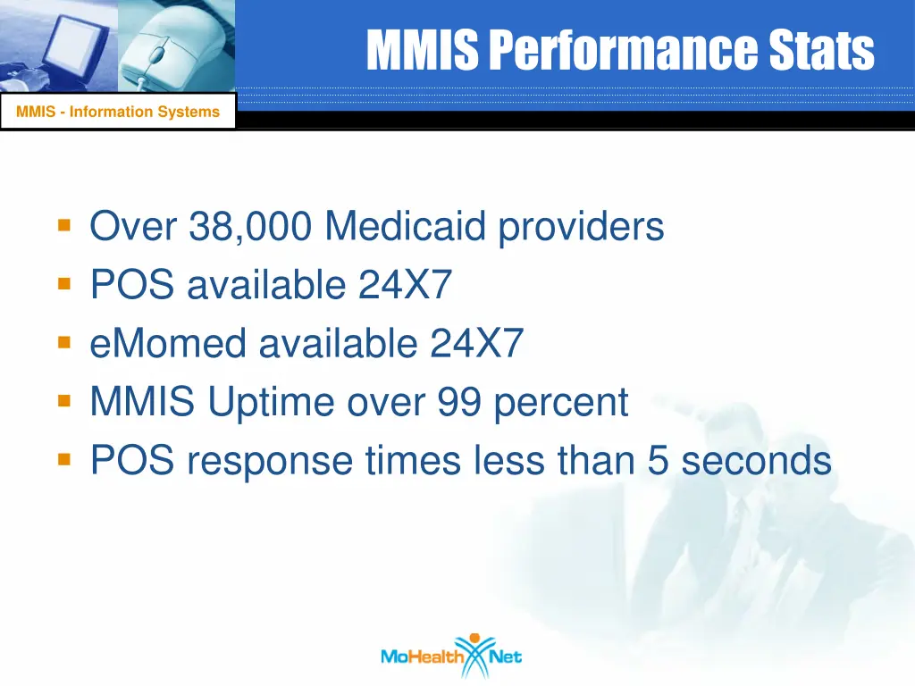 mmis performance stats 1