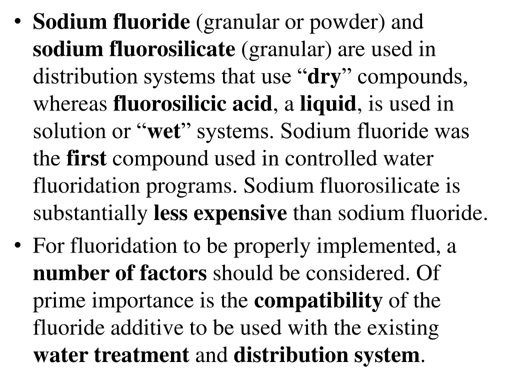 sodium fluoride granular or powder and sodium