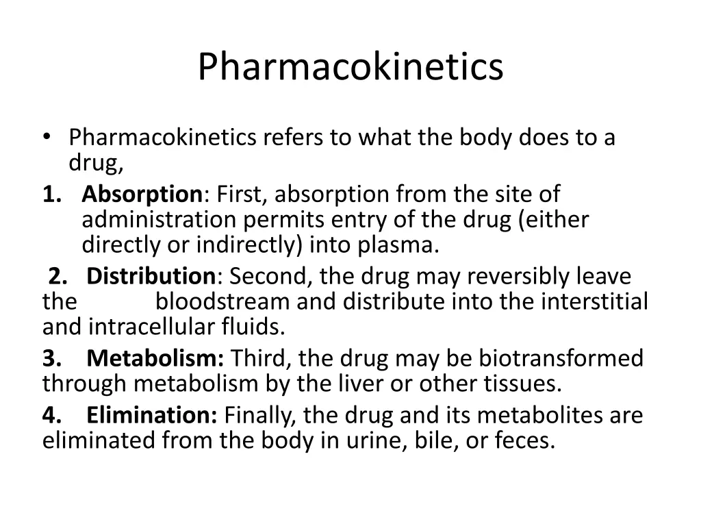 pharmacokinetics