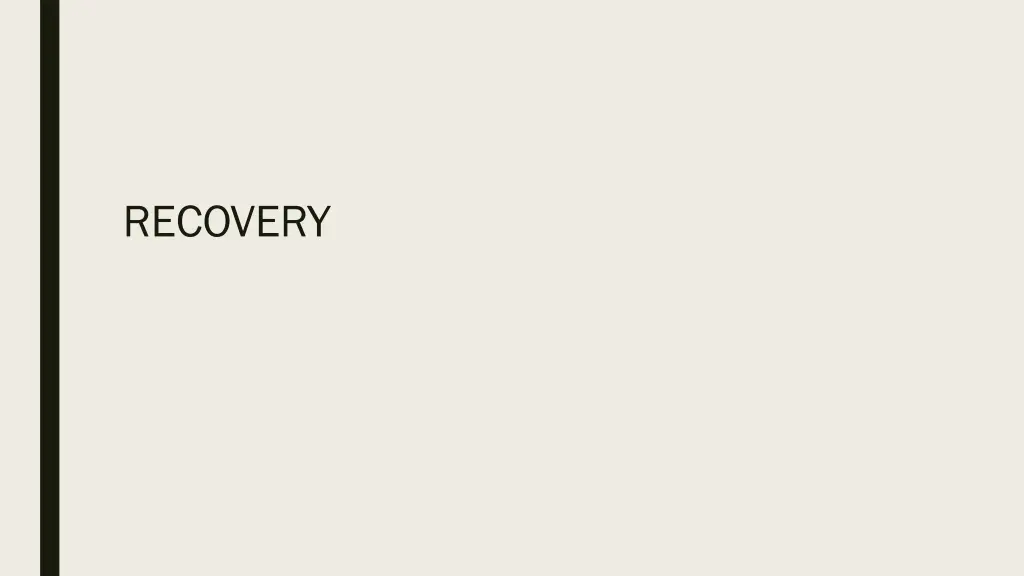 recovery