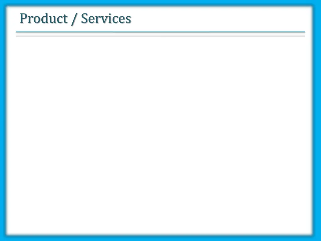 product services