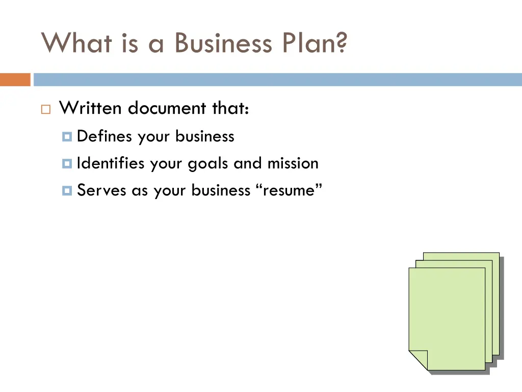 what is a business plan