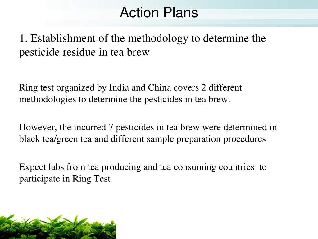 action plans