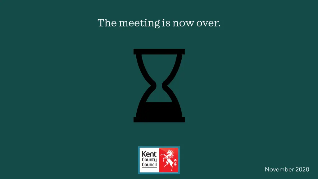 the meeting is now over