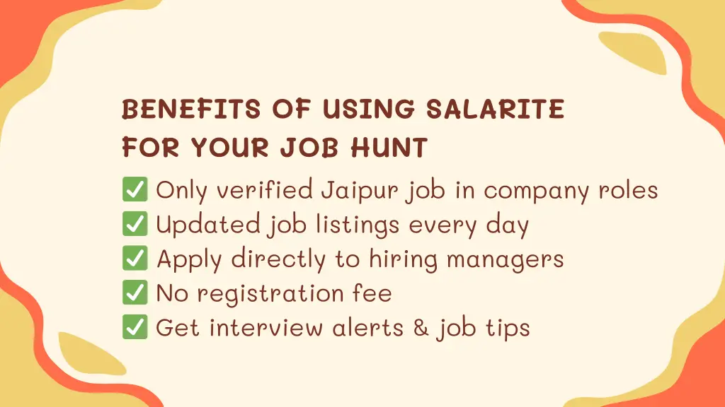 benefits of using salarite for your job hunt only