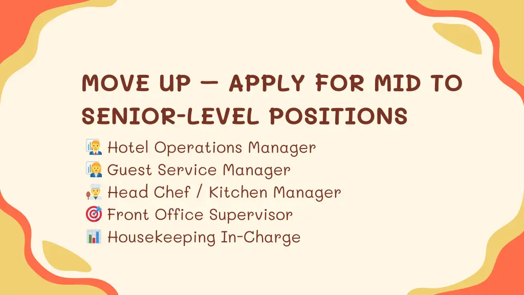 move up apply for mid to senior level positions