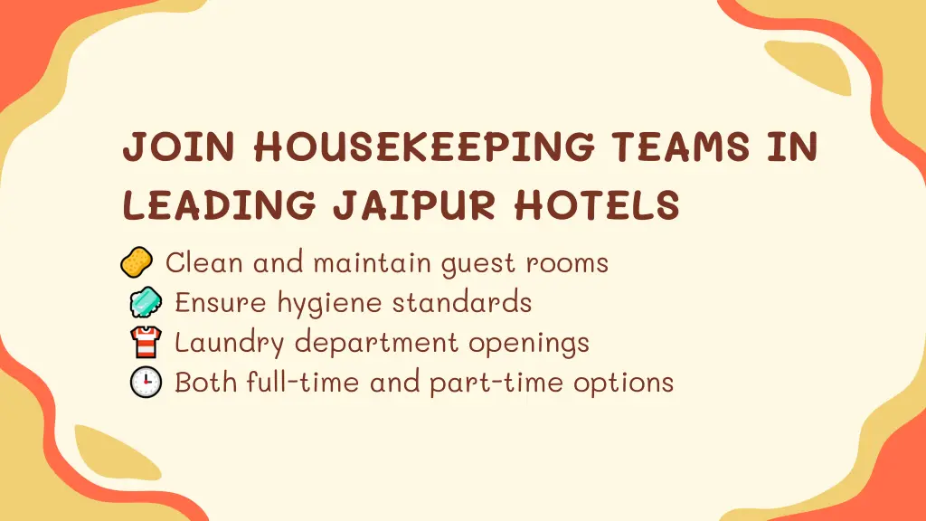 join housekeeping teams in leading jaipur hotels