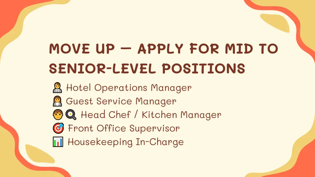 move up apply for mid to senior level positions