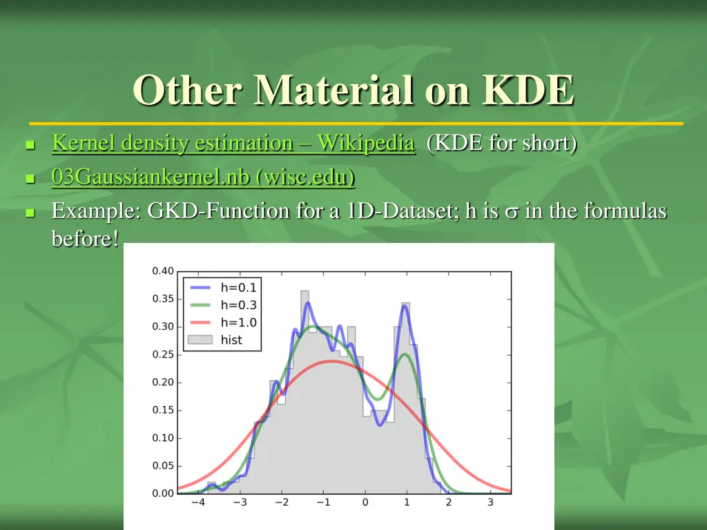 other material on kde