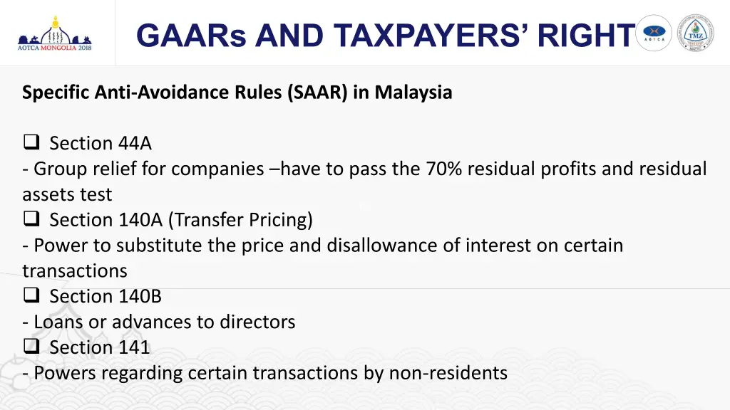 gaars and taxpayers right 6