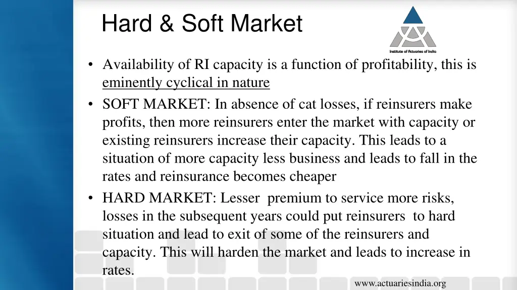 hard soft market