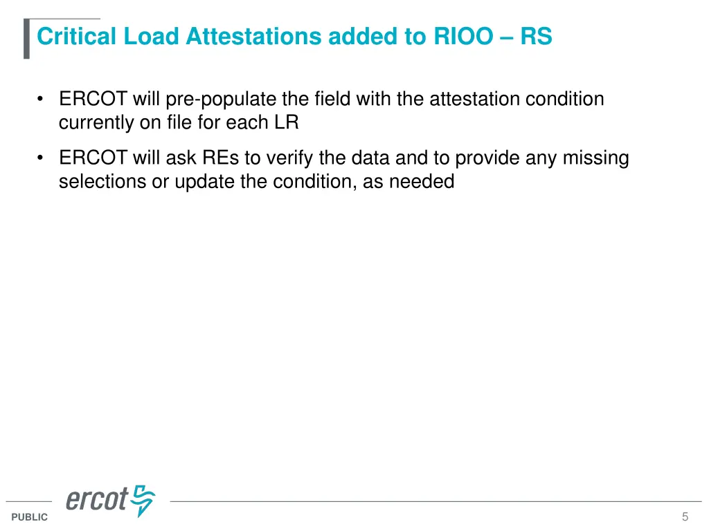 critical load attestations added to rioo rs 1
