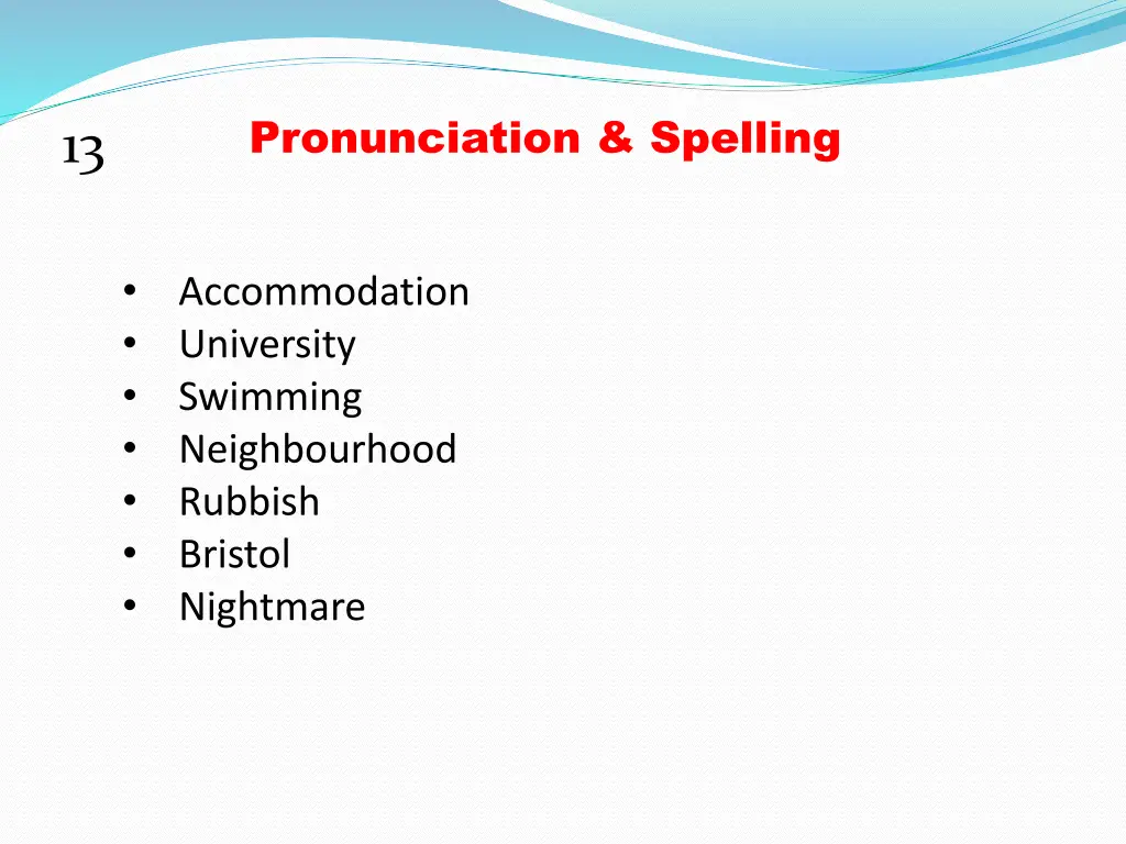 pronunciation spelling 2