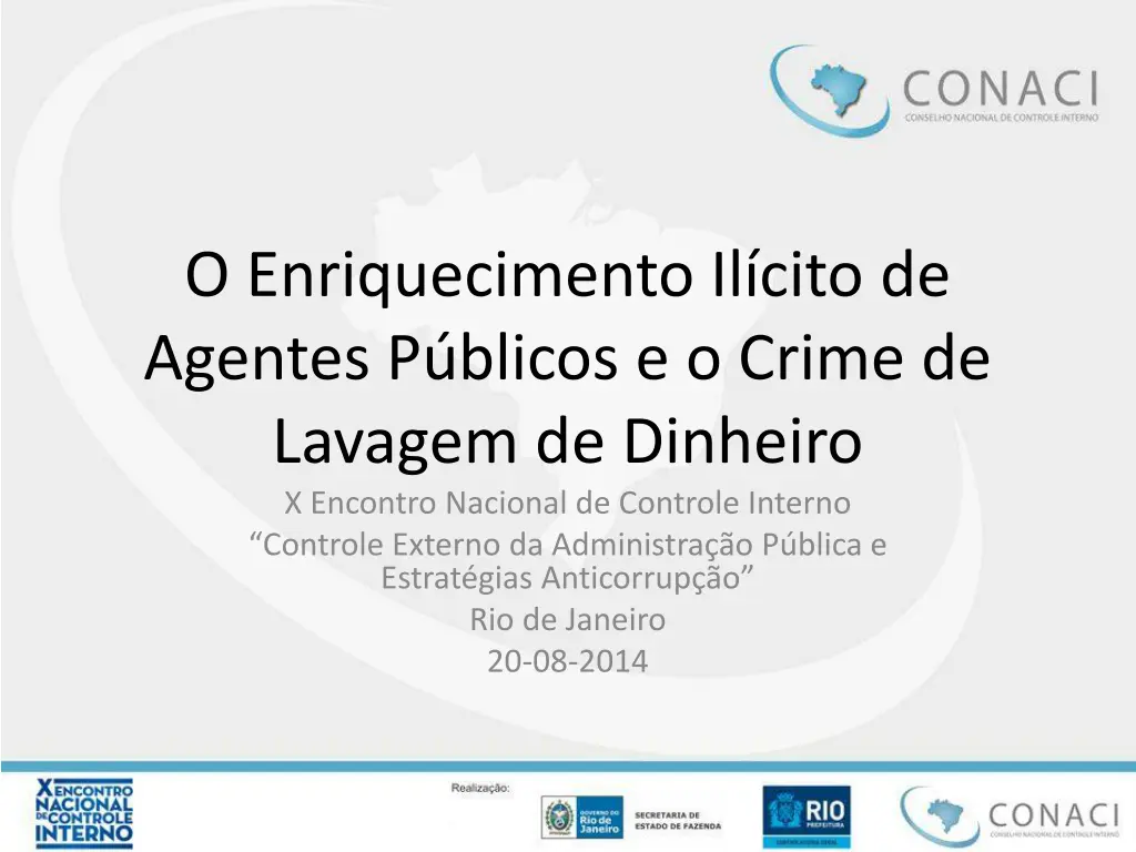o enriquecimento il cito de agentes p blicos