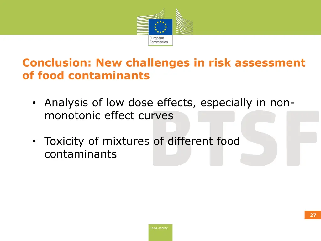 conclusion new challenges in risk assessment