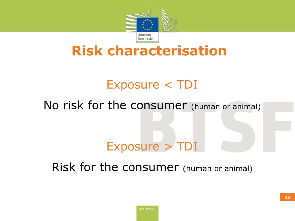 risk characterisation