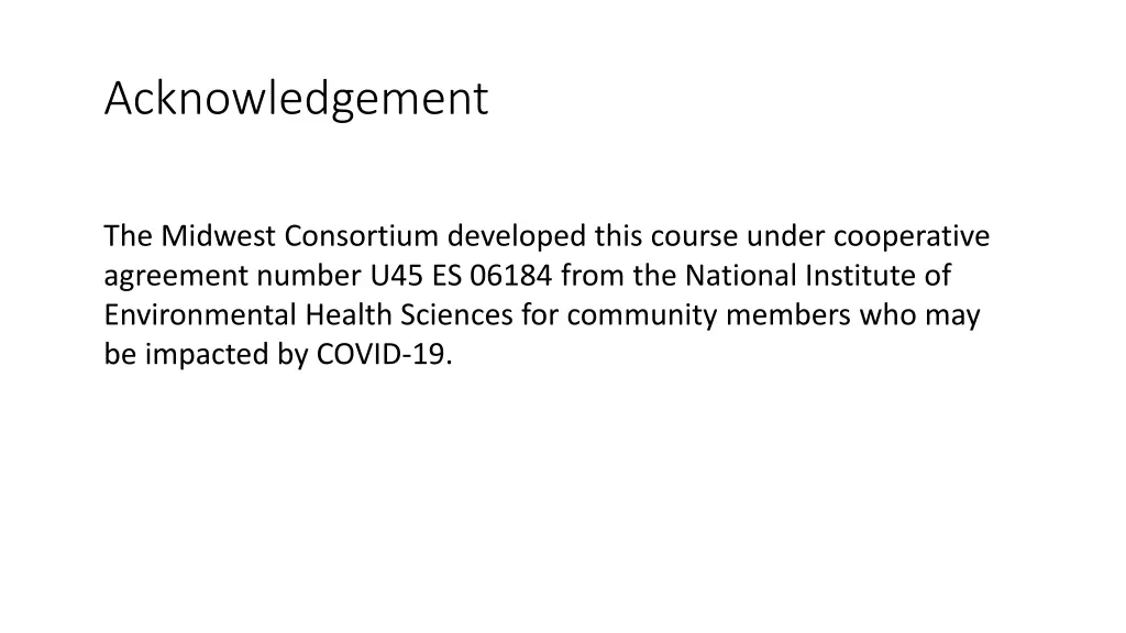 acknowledgement