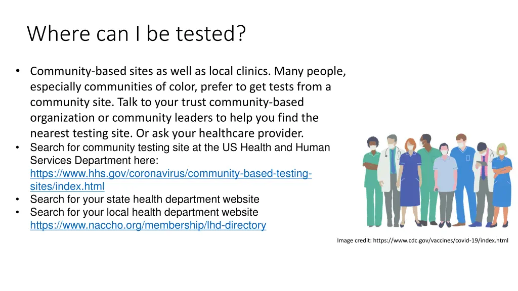 where can i be tested