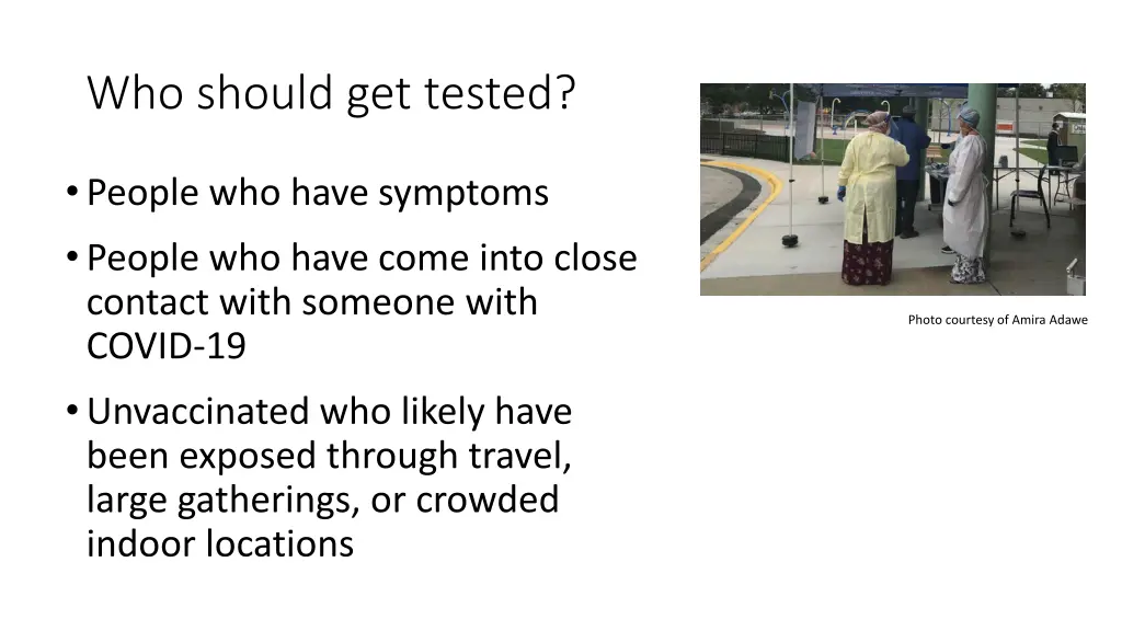 who should get tested