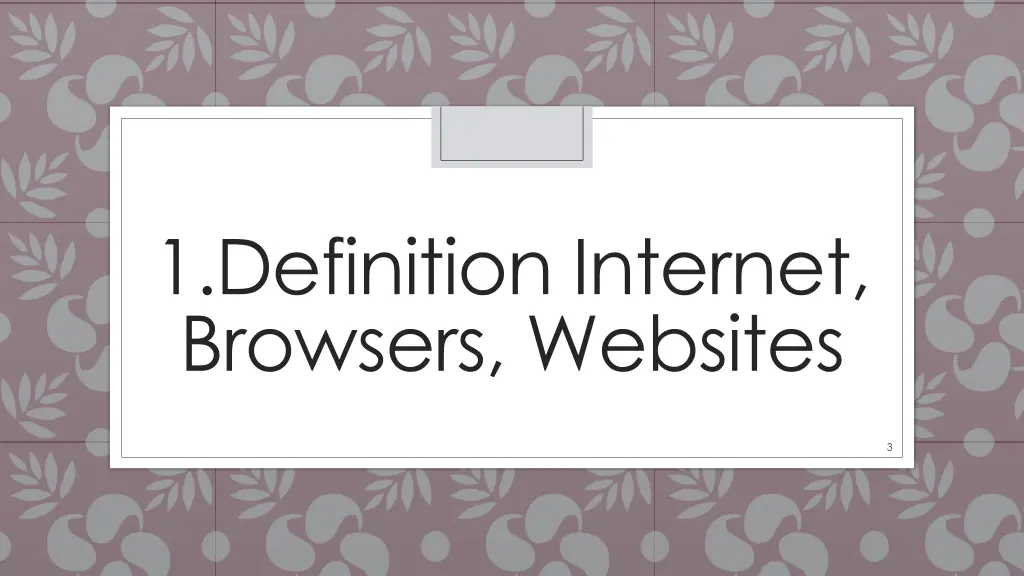 1 definition internet browsers websites