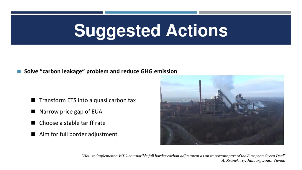 suggested actions