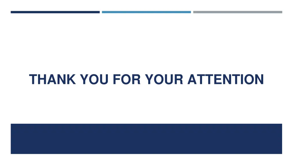 thank you for your attention