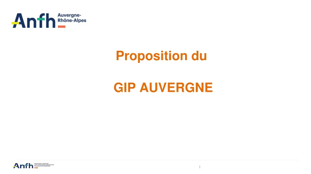 proposition du