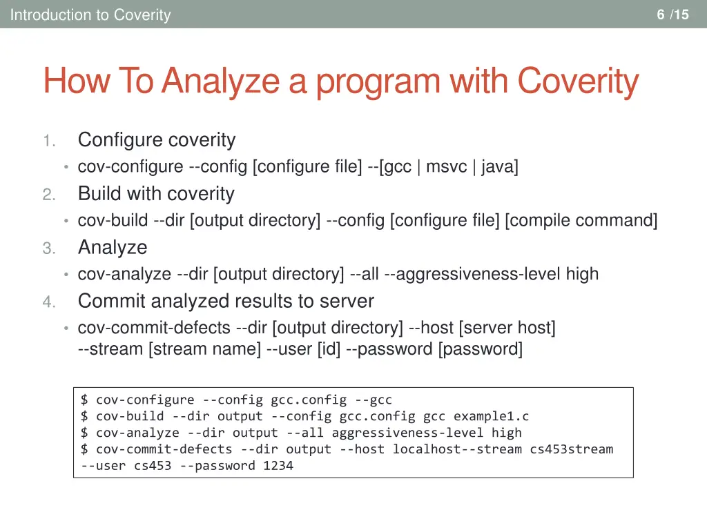 introduction to coverity 5