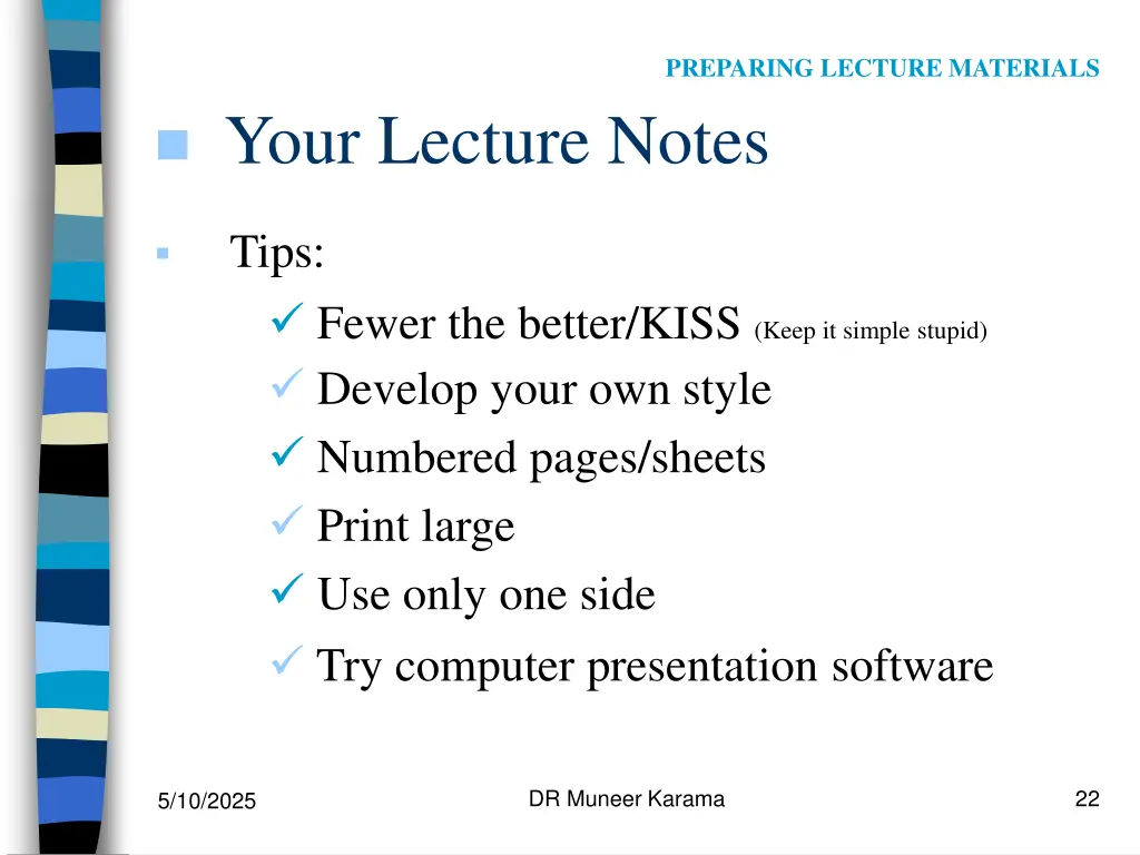 preparing lecture materials 1