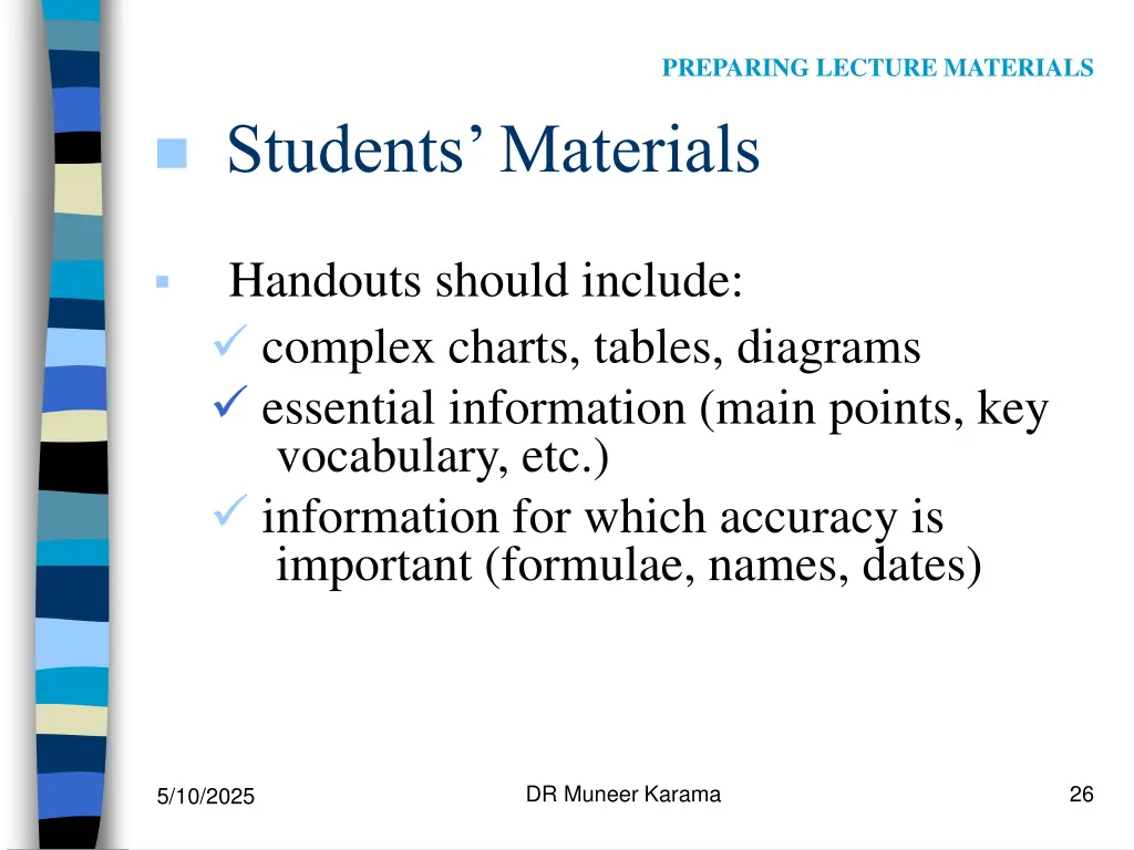 preparing lecture materials 5