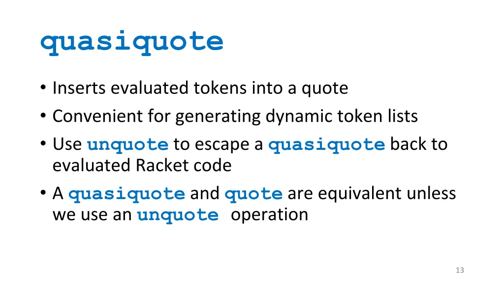 quasiquote