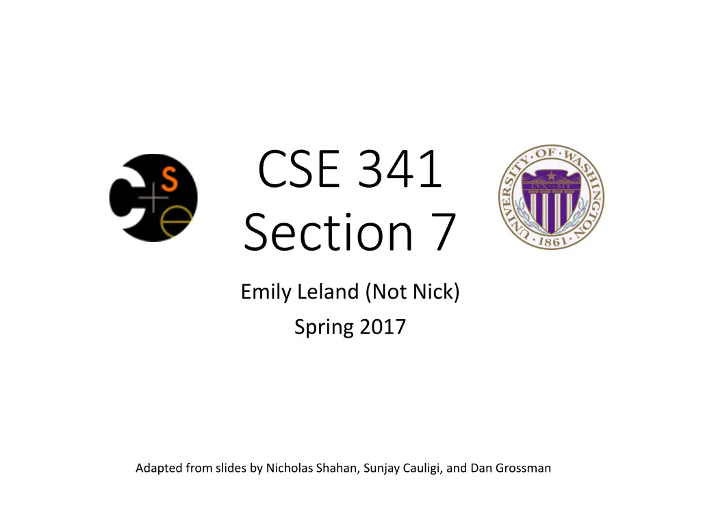 cse 341 section 7