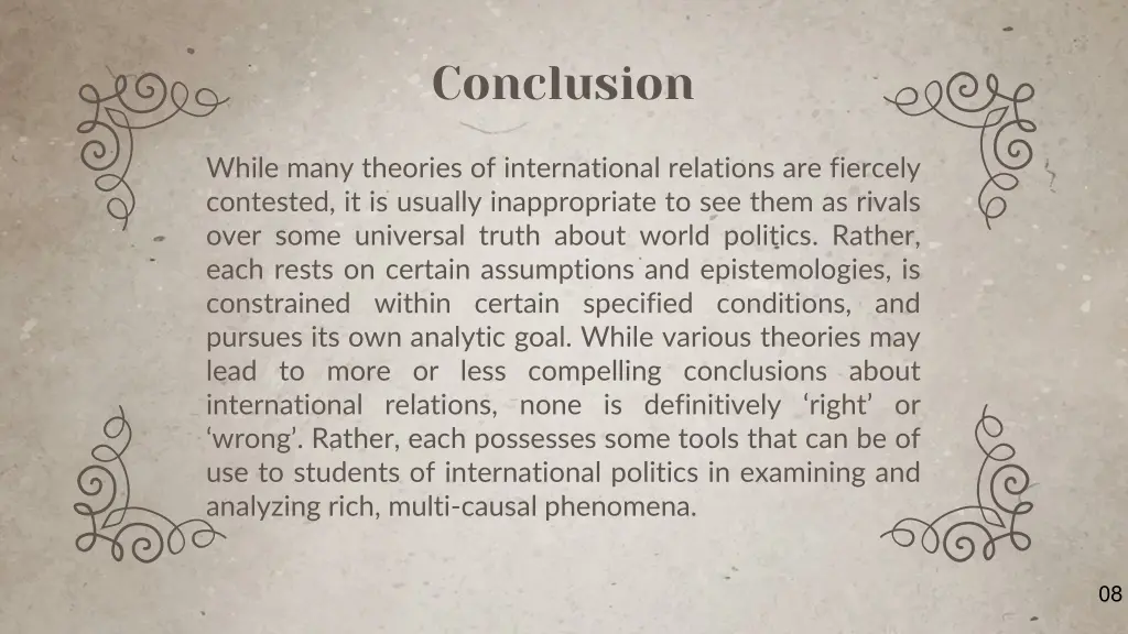 conclusion
