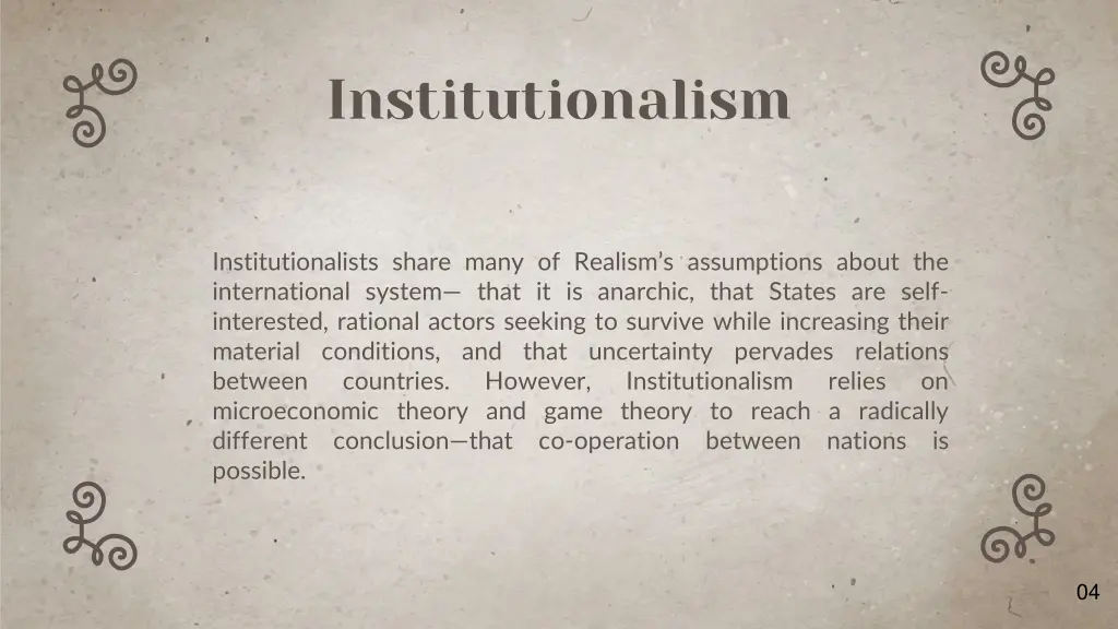 institutionalism