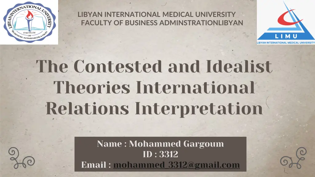 libyan international medical university faculty