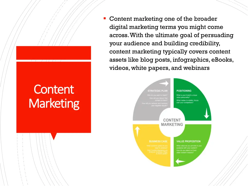 content marketing one of the broader digital