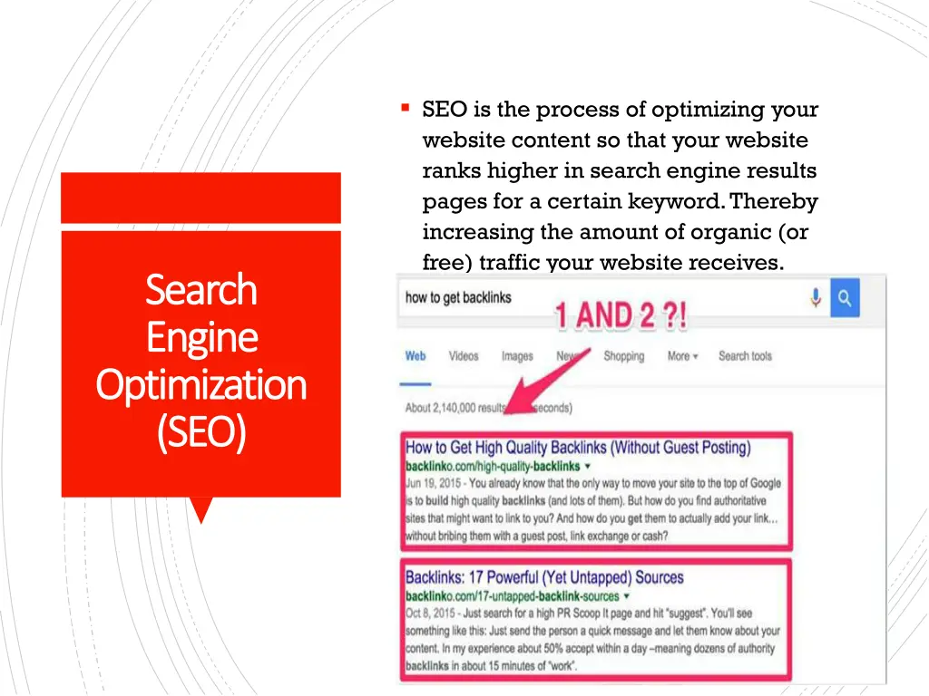 seo is the process of optimizing your website