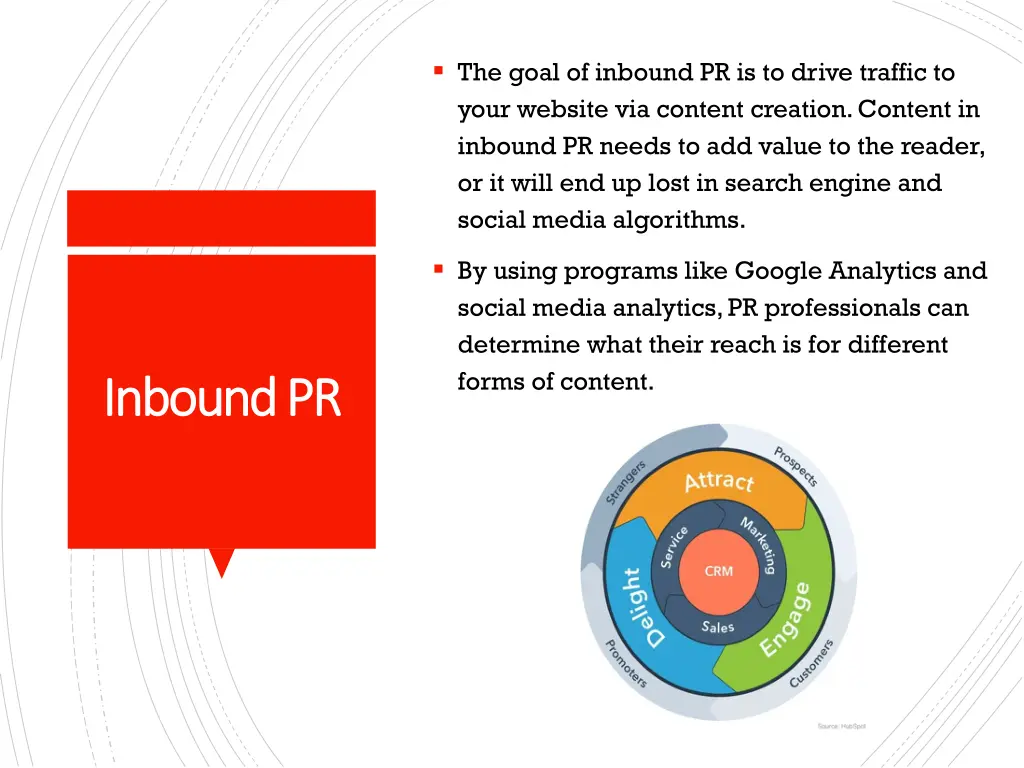 the goal of inbound pr is to drive traffic