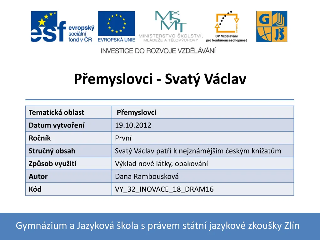 p emyslovci svat v clav
