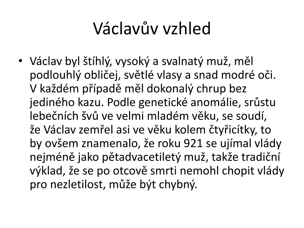 v clav v vzhled