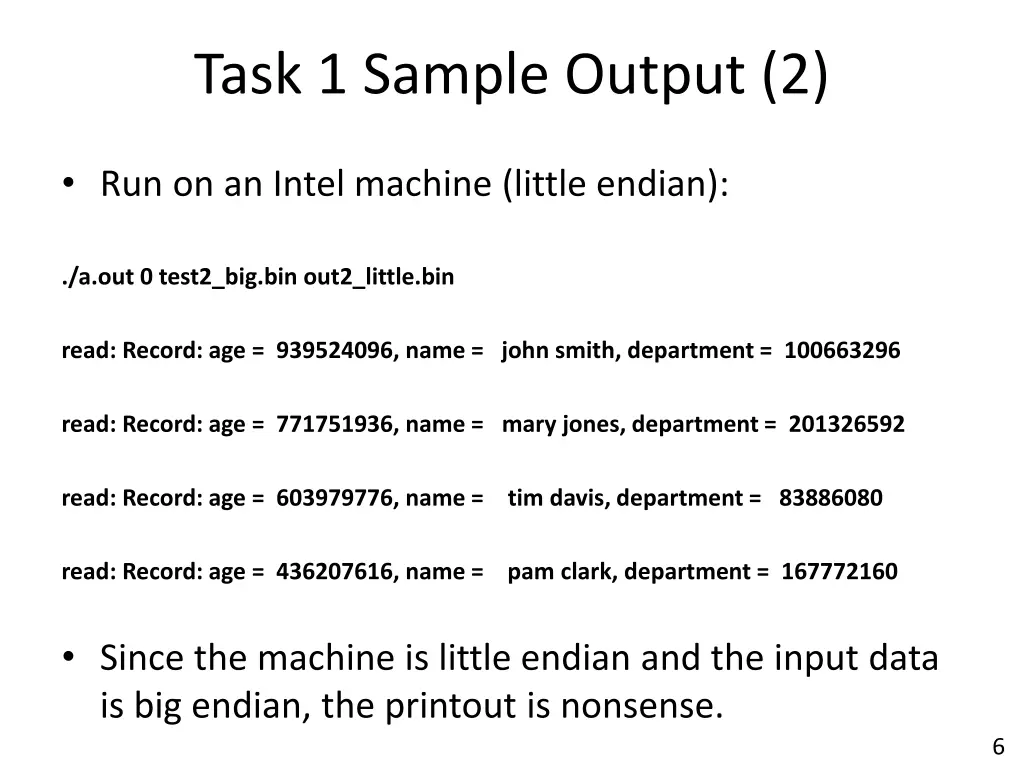 task 1 sample output 2